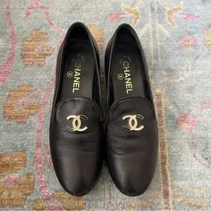 Chanel Black Loafers